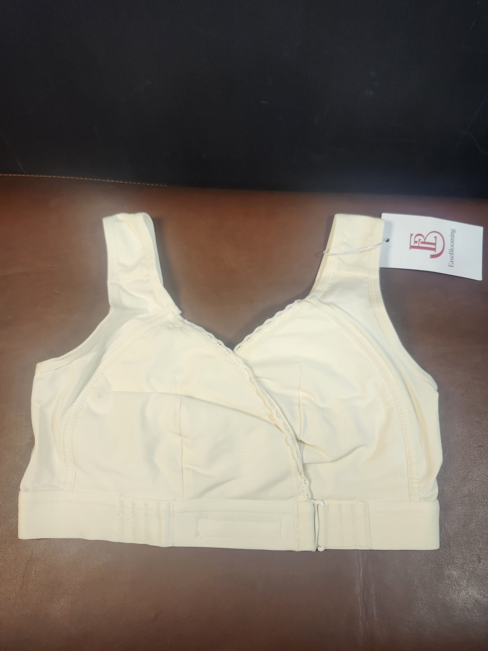 Luxury Comfort Wire-Free Cotton Blend Bra in Cream